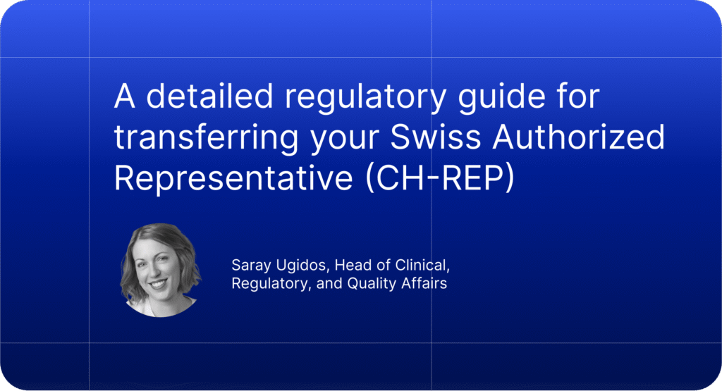 Updating all relevant documentation and labeling to reflect the new Swiss Authorized Representative CH-REP details is a crucial regulatory requirement.