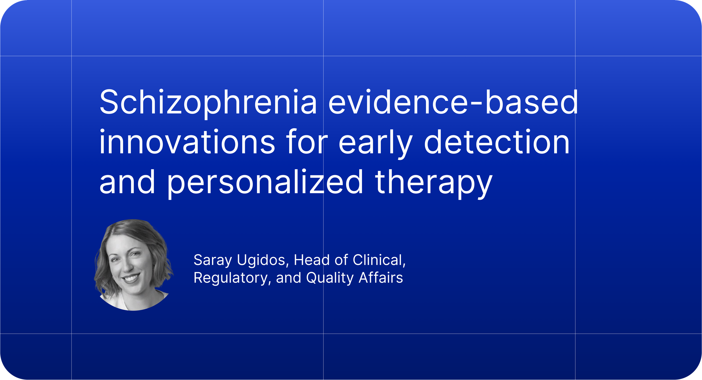 Schizophrenia is a chronic and often debilitating mental health condition impacting over 20 million people worldwide.